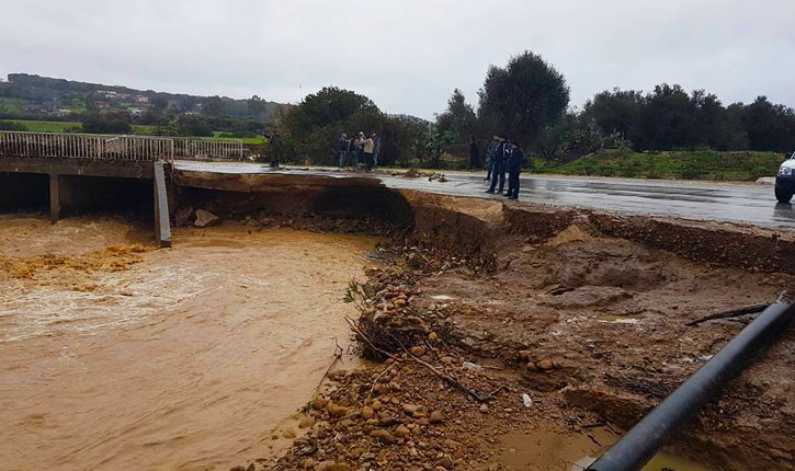  قائمة الطرقات المقطوعة بالعاصمة   بسبب التقلبات الجوية 