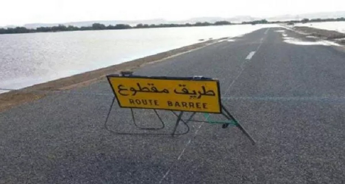 بنزرت: تسجيل اضطراب في حركة المرور بعدد من الطرقات بسبب التقلبات الجوية