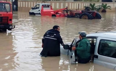 الحماية المدنية تقوم بـ 263 عملية إجلاء بسبب الأمطار خلال الـ24 ساعة الأخيرة