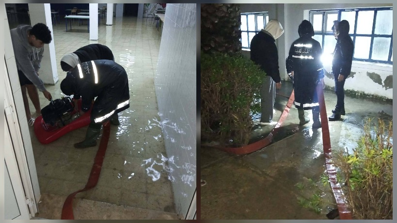 أريانة: تواصل عمليات شفط مياه الأمطار من المنازل والمؤسسات التربوية وفتح الطرقات