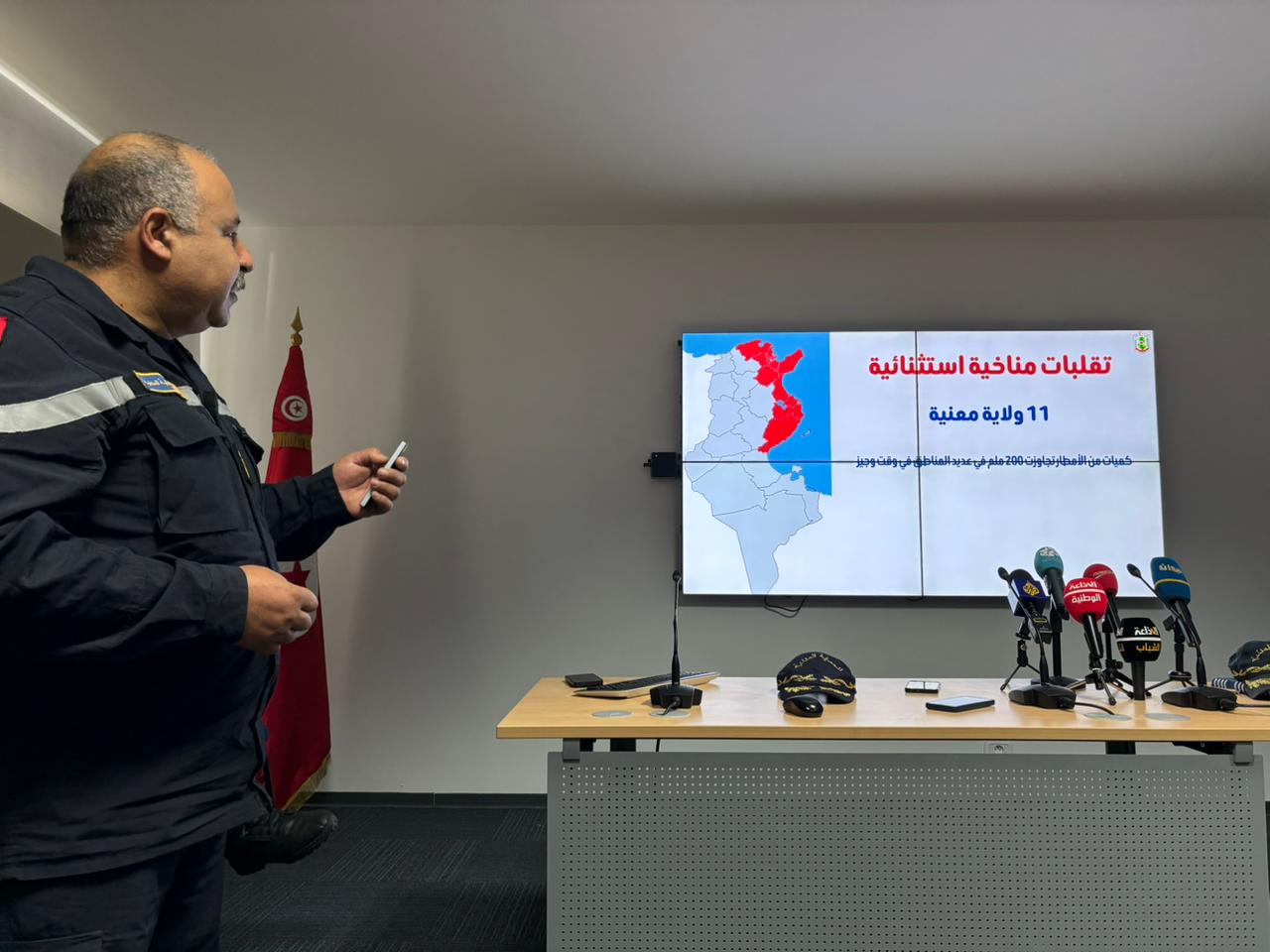  الحماية المدنية  :   5 وفيات  حصيلة الفياضانات  التي شهدتها البلاد 