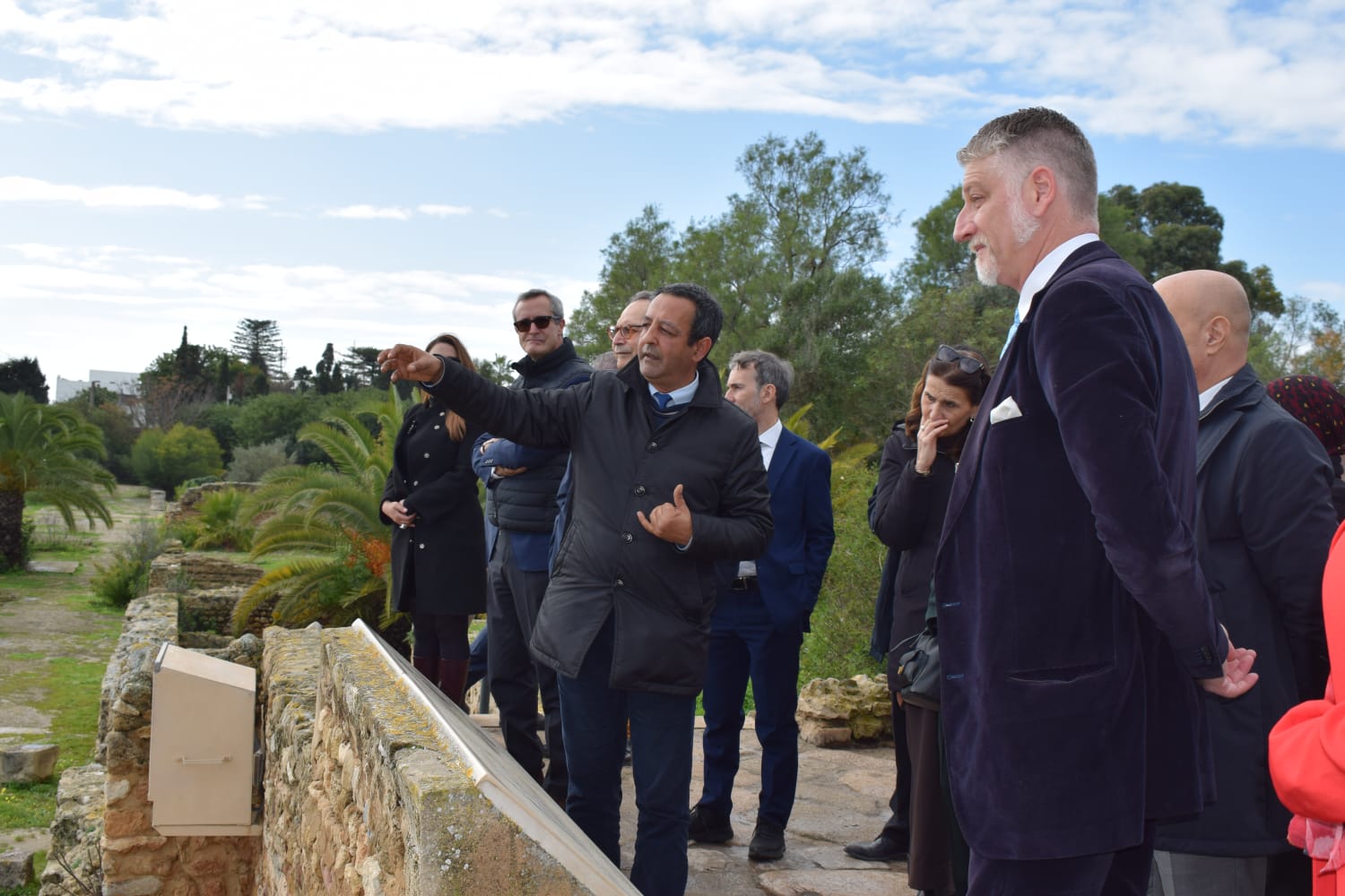 وزير الثقافة الإيطالي يزور عددا من المعالم الأثرية بقرطاج