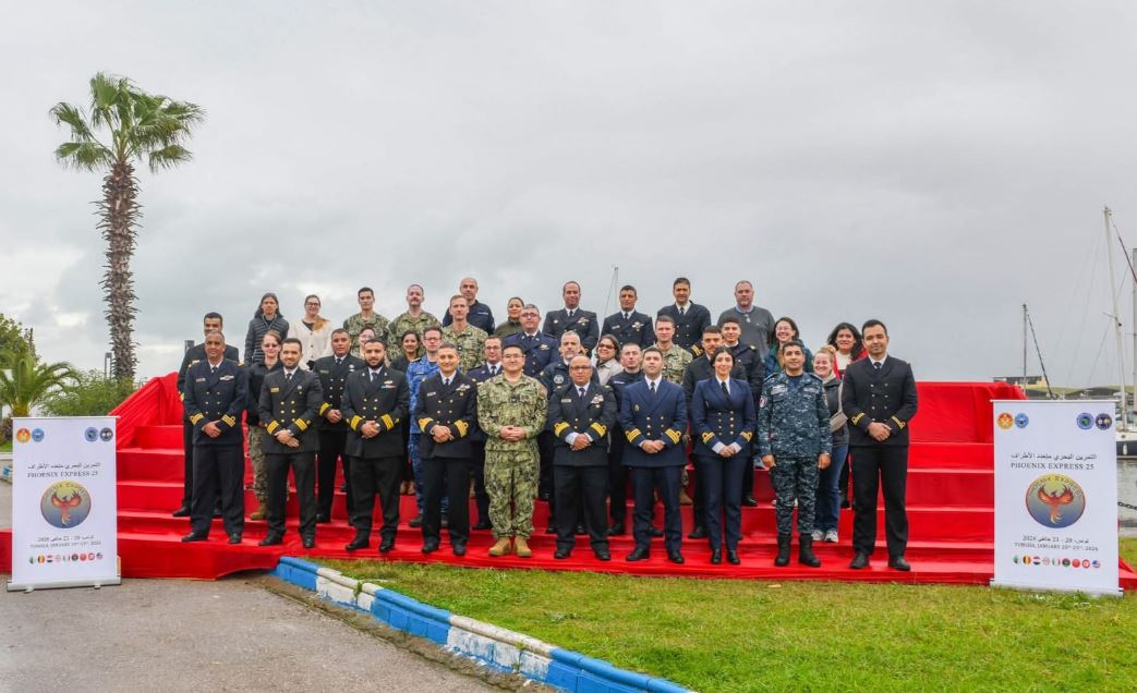 وزارة الدفاع: اختتام التمرين البحري متعدد الأطراف بالقاعدة البحرية بحلق الوادي