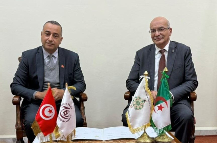 إمضاء اتفاقية توأمة بين جامعة جندوبة وجامعة تلمسان لتعزيز التعاون وتبادل الخبرات والتجارب