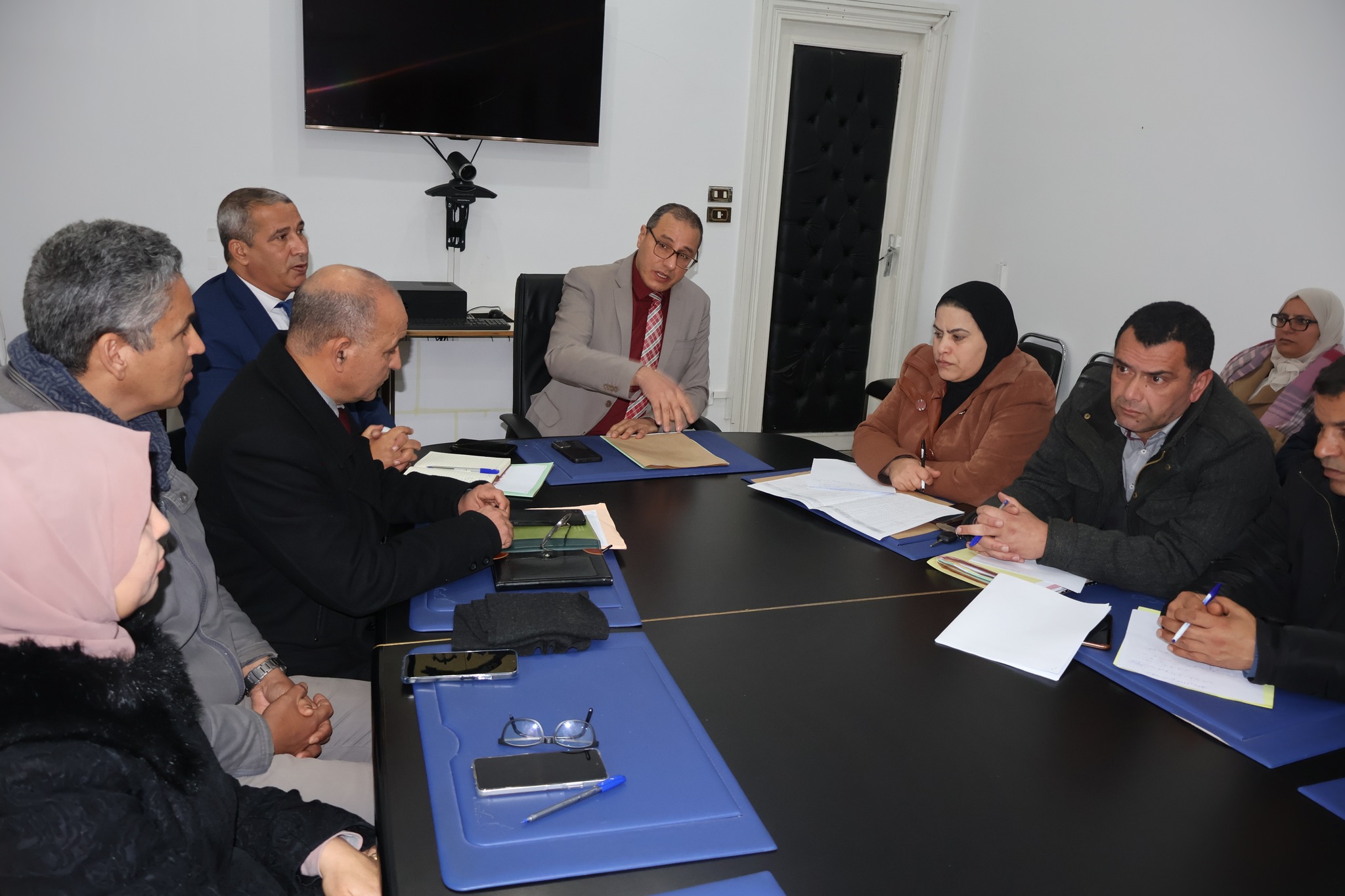 متابعة مشاغل العمل البلدي ببلدية باجة: