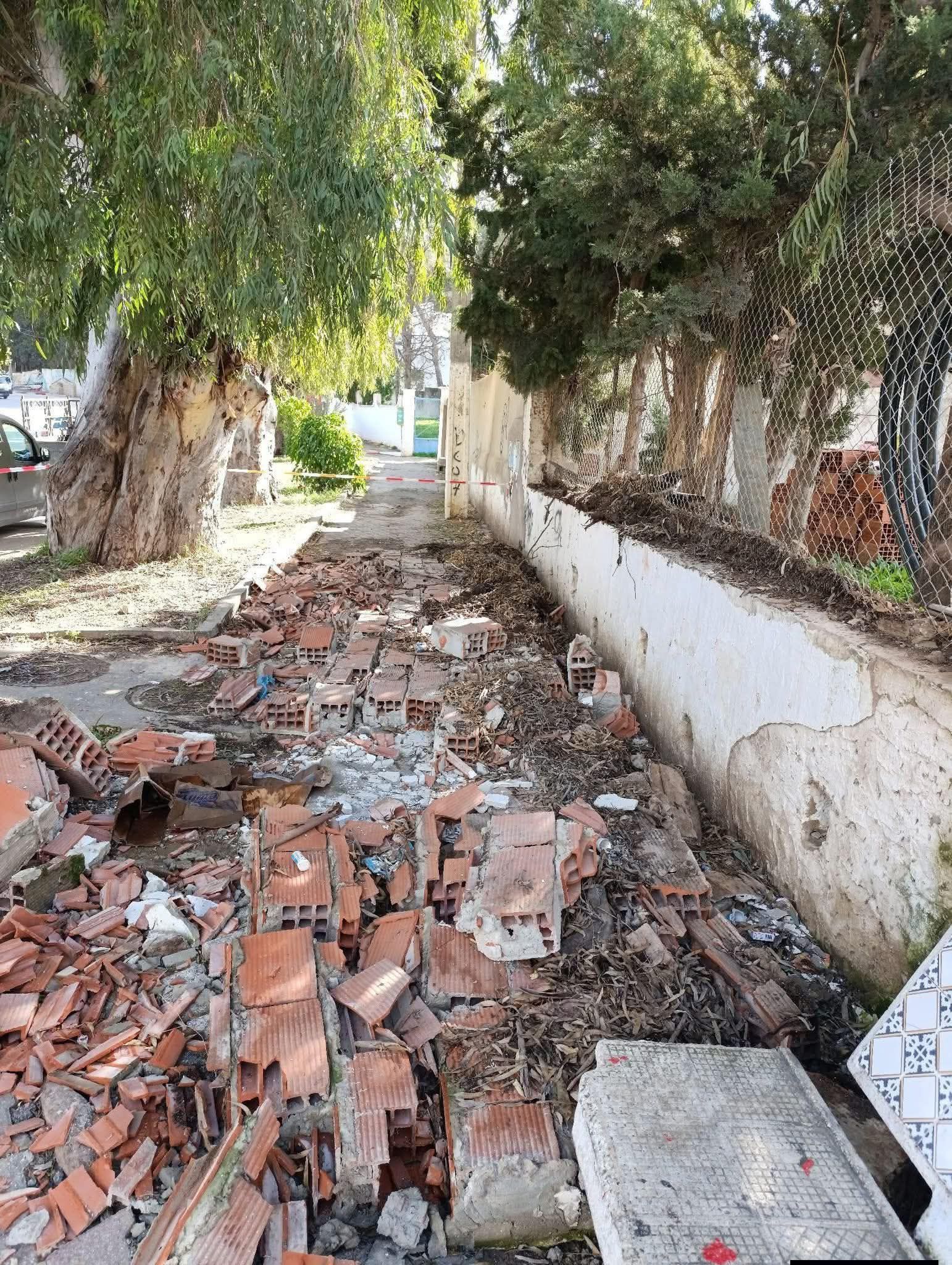 باجة: وفاة تلميذ في حادث سقوط جدار بناية متداعيّة بمدينة تبرسق