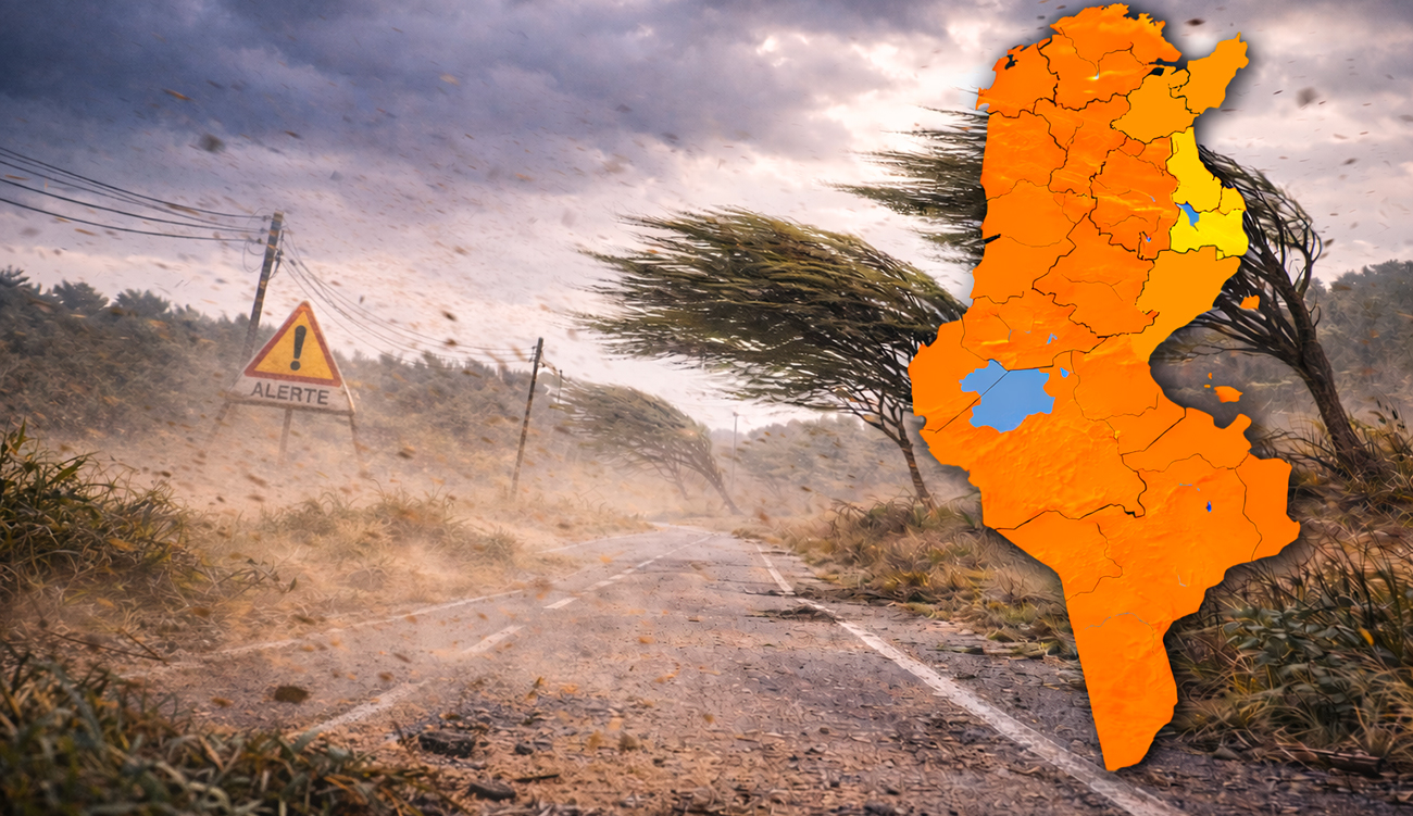 Vents forts : l’INM place 20 gouvernorats en vigilance orange