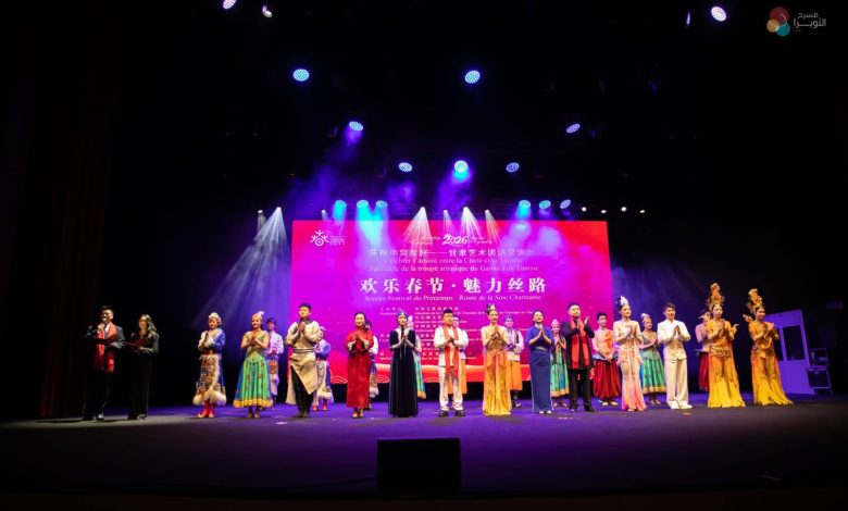 عرض فنّي بعنوان” عيد الربيع السعيد ..طريق الحرير الساحر”، لفرقة Gansu الفنية