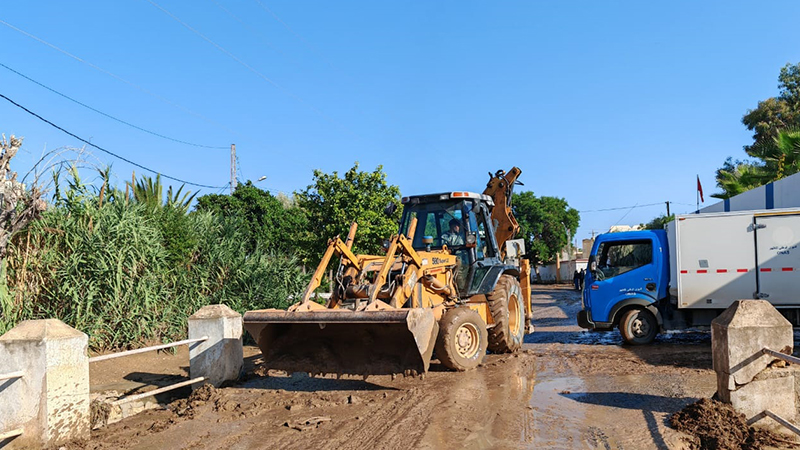 سليانة: تدخلات الإدارة الجهوية للتجهيز إثر التقلبات المناخية أواخر الأسبوع المنقضي