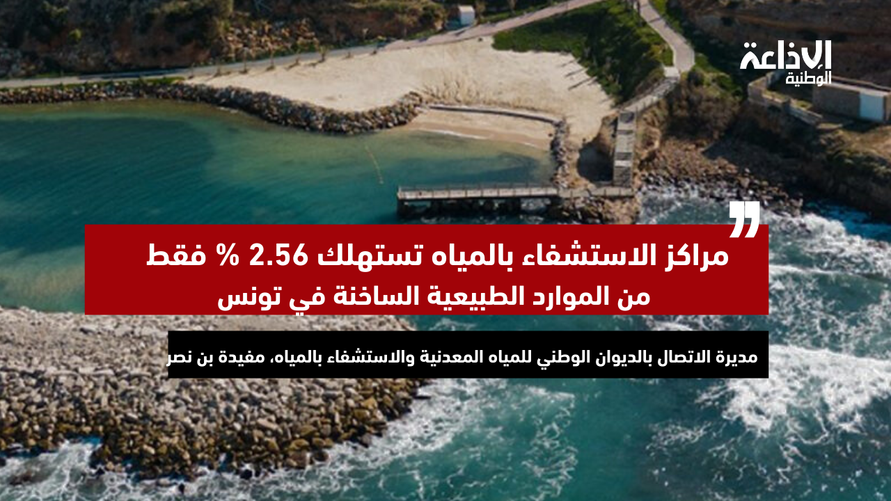 مراكز الاستشفاء بالمياه تستهلك 2.56 % فقط من الموارد الطبيعية الساخنة في تونس