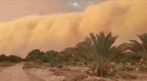 دعوة السائقين الى الحذر وتطبيق قواعد السلامة بسبب ظهور رياح ودواوير رملية