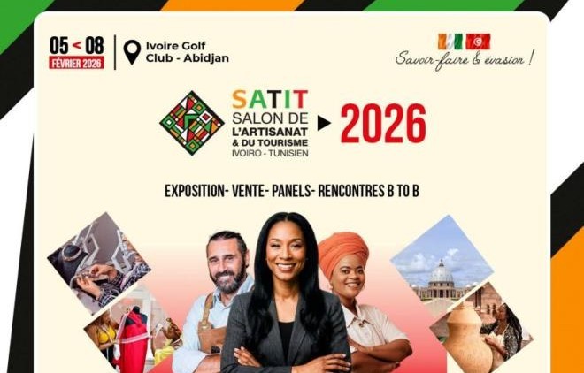 صالون الصناعات التقليدية والسياحة التونسي الإفواري من 5 إلى 8 فيفري 2026 بابيدجان