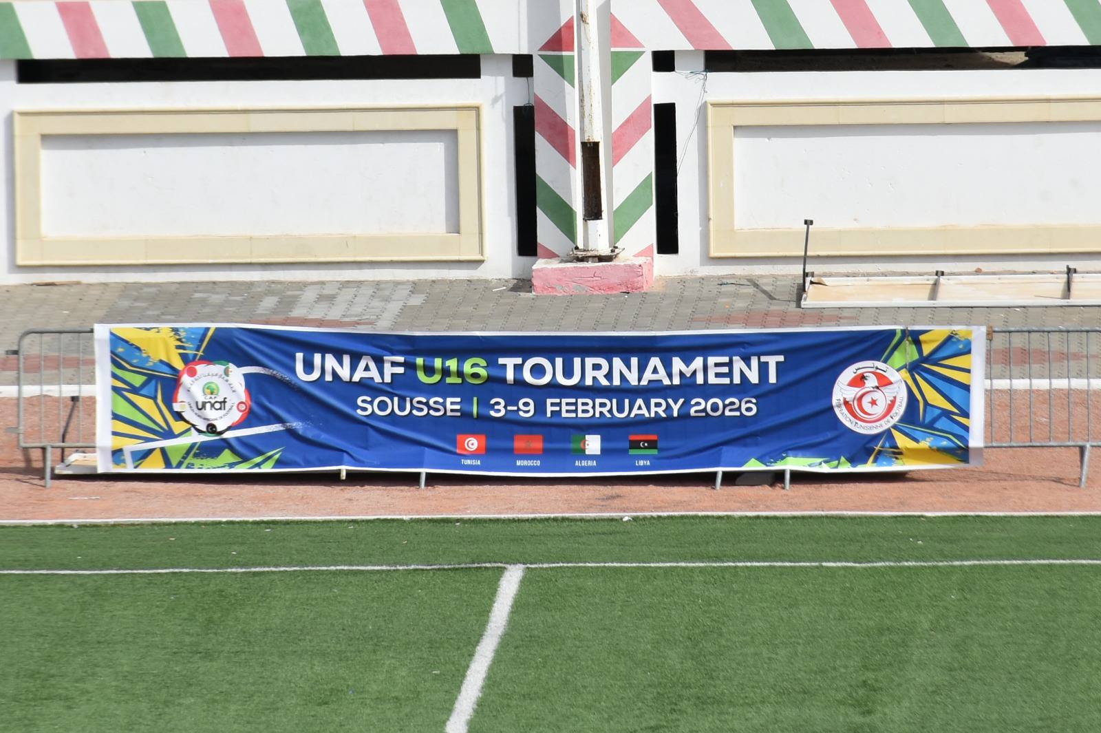 ولاية سوسة: تحتضن الدورة الدولية لاتحاد شمال إفريقيا لكرة القدم للشبان أقل من 16 سنة من 4 إلى 8 فيفري 2026