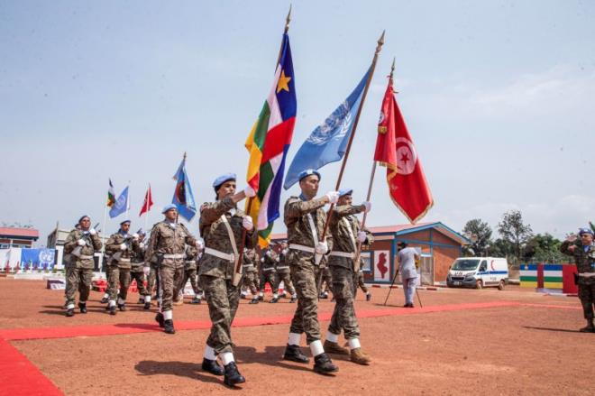 منح ميدالية الأمم المتحدة لوحدة النقل الجوي التونسية التابعة لقوات حفظ السلام بإفريقيا الوسطى