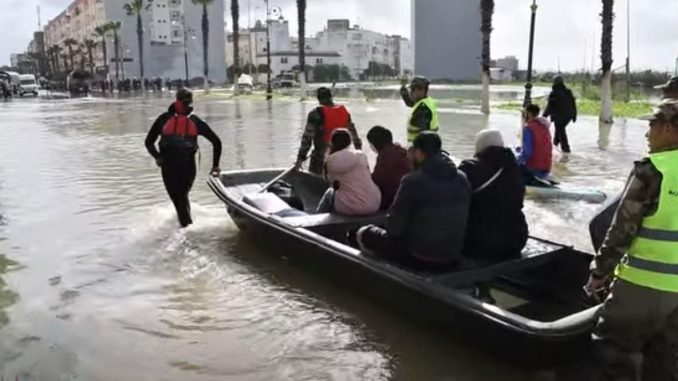 المغرب: إجلاء 154 ألفا و 309 أشخاص بالمناطق المعنية بمخاطر الفيضانات