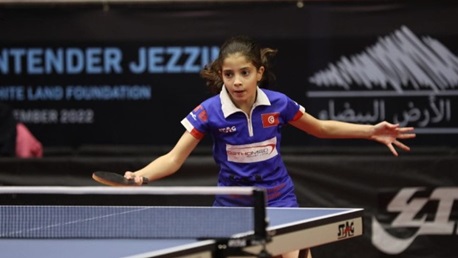 دورة النجوم الشبان لتنس الطاولة : الاء العباسي تحرز برونزية الزوجي تحت 15 سنة