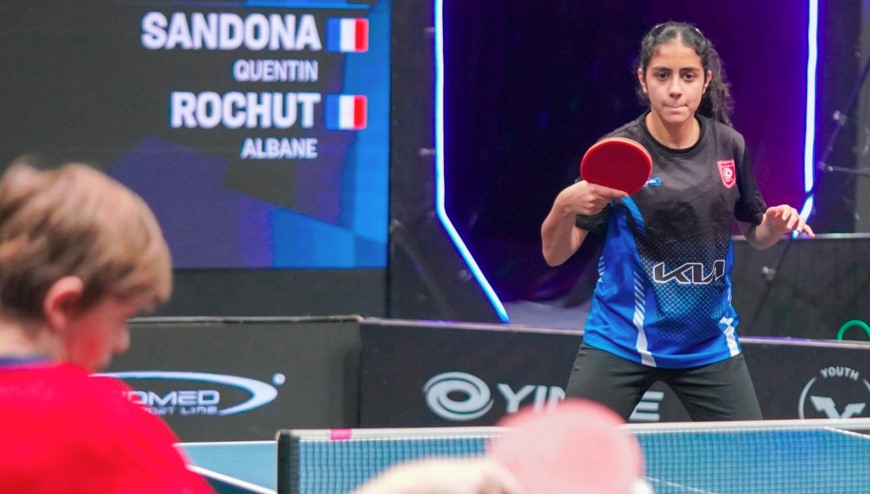 دورة النجوم الشبان لتنس الطاولة: آلاء العباسي تحرز برونزية الزوجي تحت 15 سنة