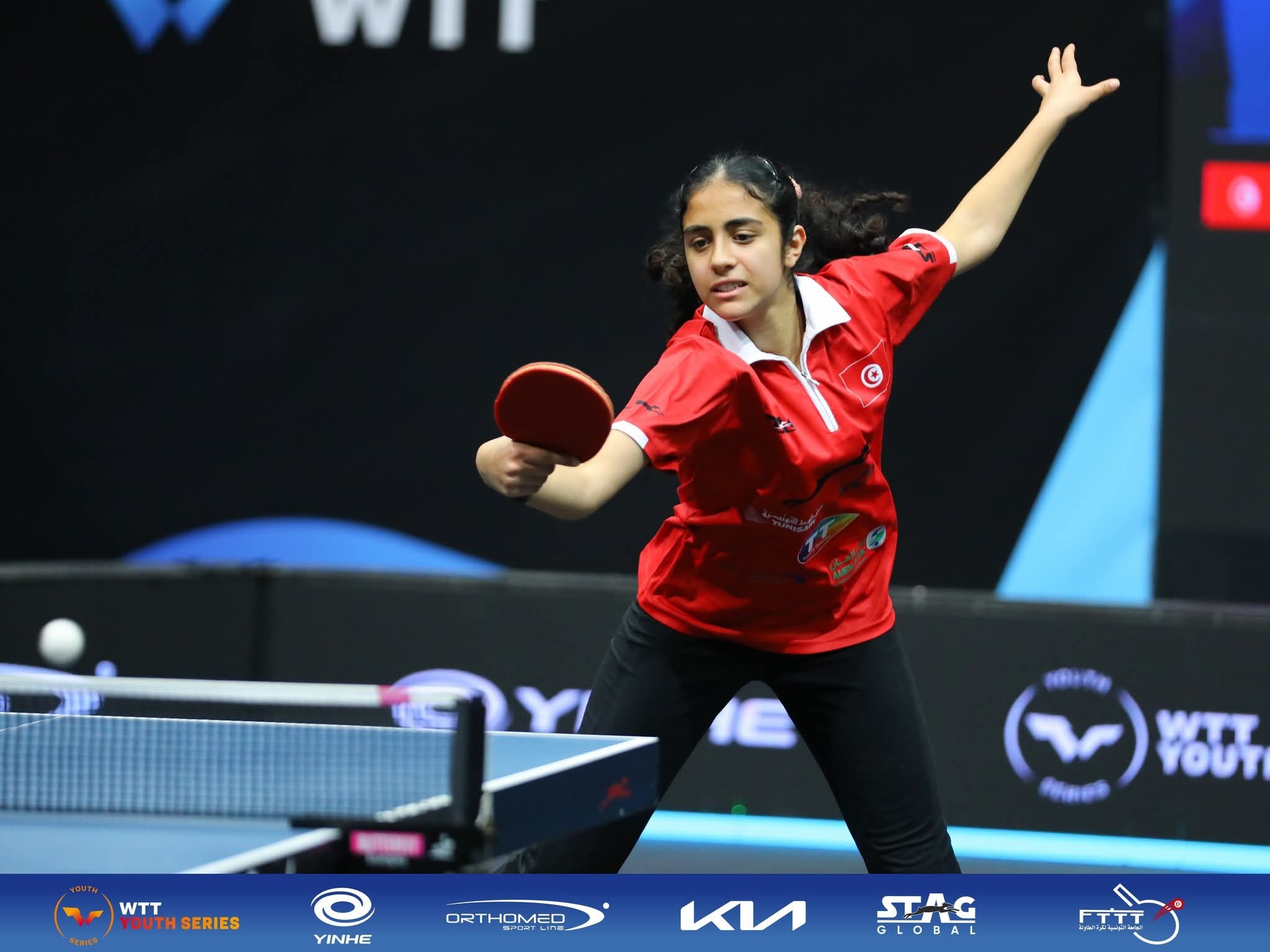 دورة النجوم الشبان لتنس الطاولة: آلاء العباسي تحرز برونزية الزوجي تحت 15 سنة