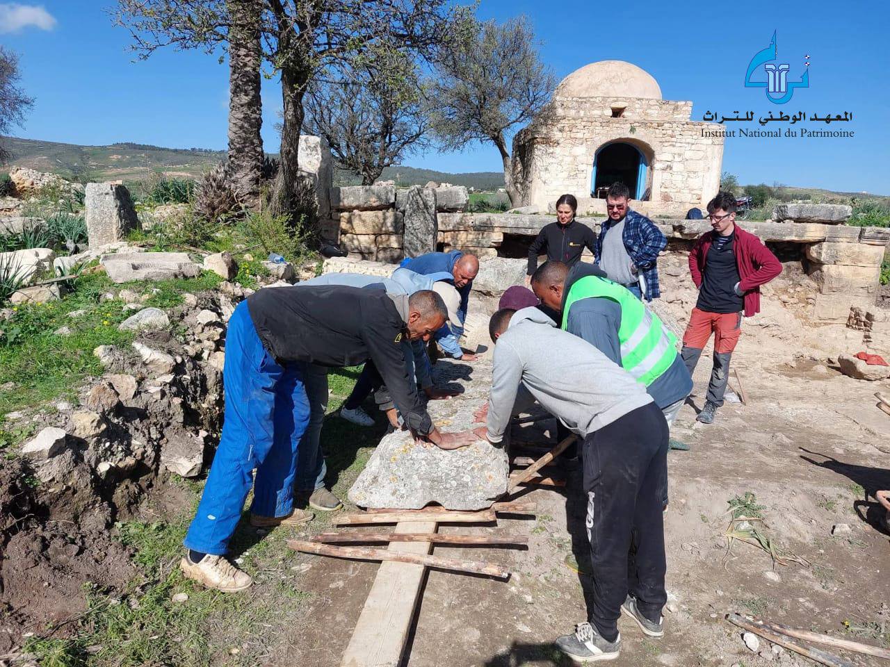 حفريات أثرية بموقع هنشير  الماطرية (Numluli) بولاية باجة