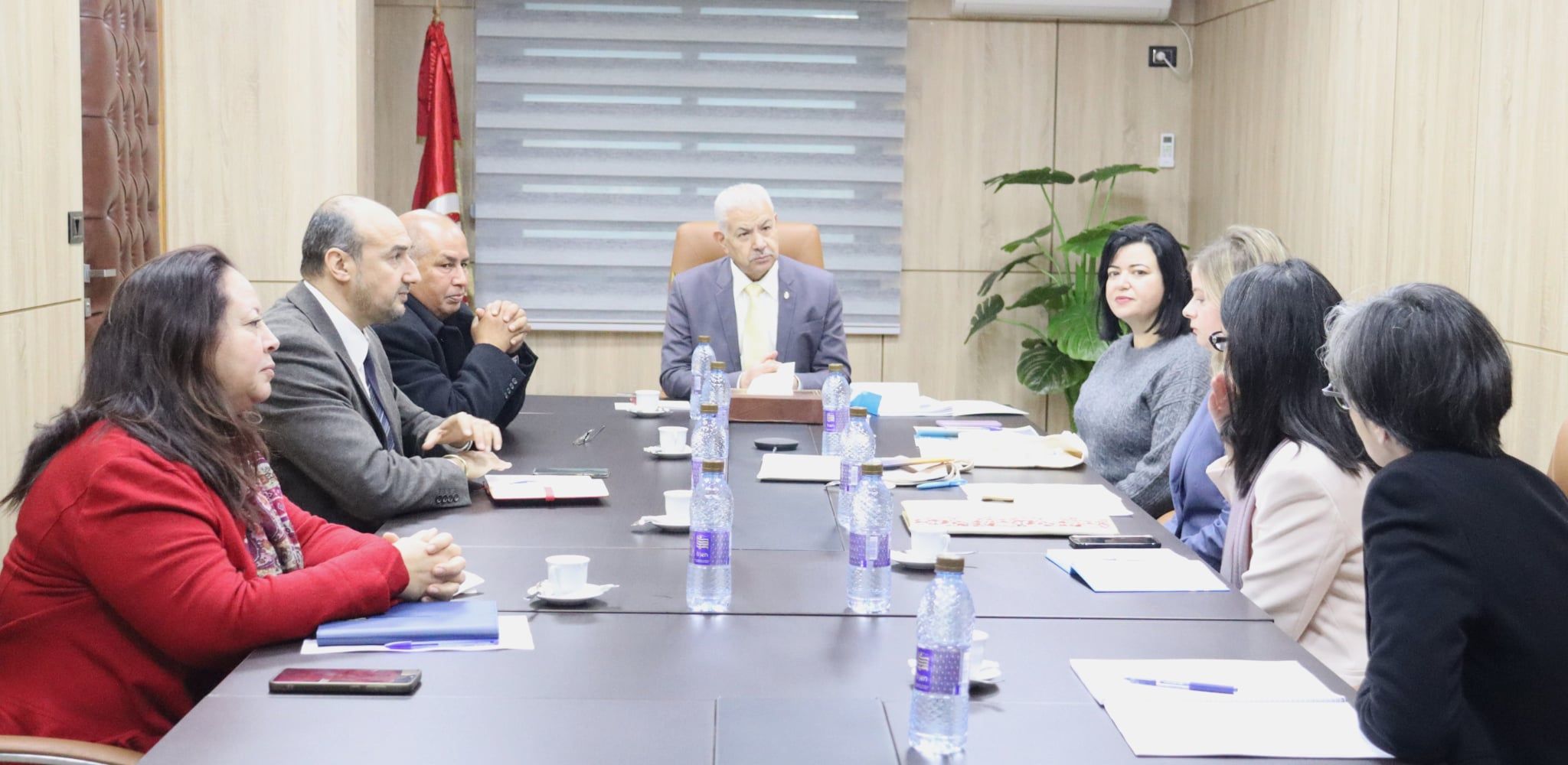 وزير التجارة يستقبل ممثّلين عن المعهد الوطني للمترولوجيا بألمانيا والوكالة الألمانية للتعاون الفني