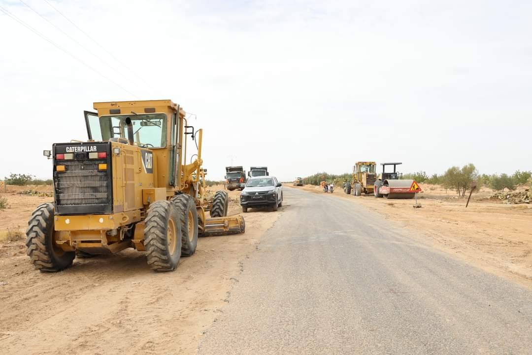القصرين: انطلاق أشغال تعبيد الطريق الجهوية عدد 60