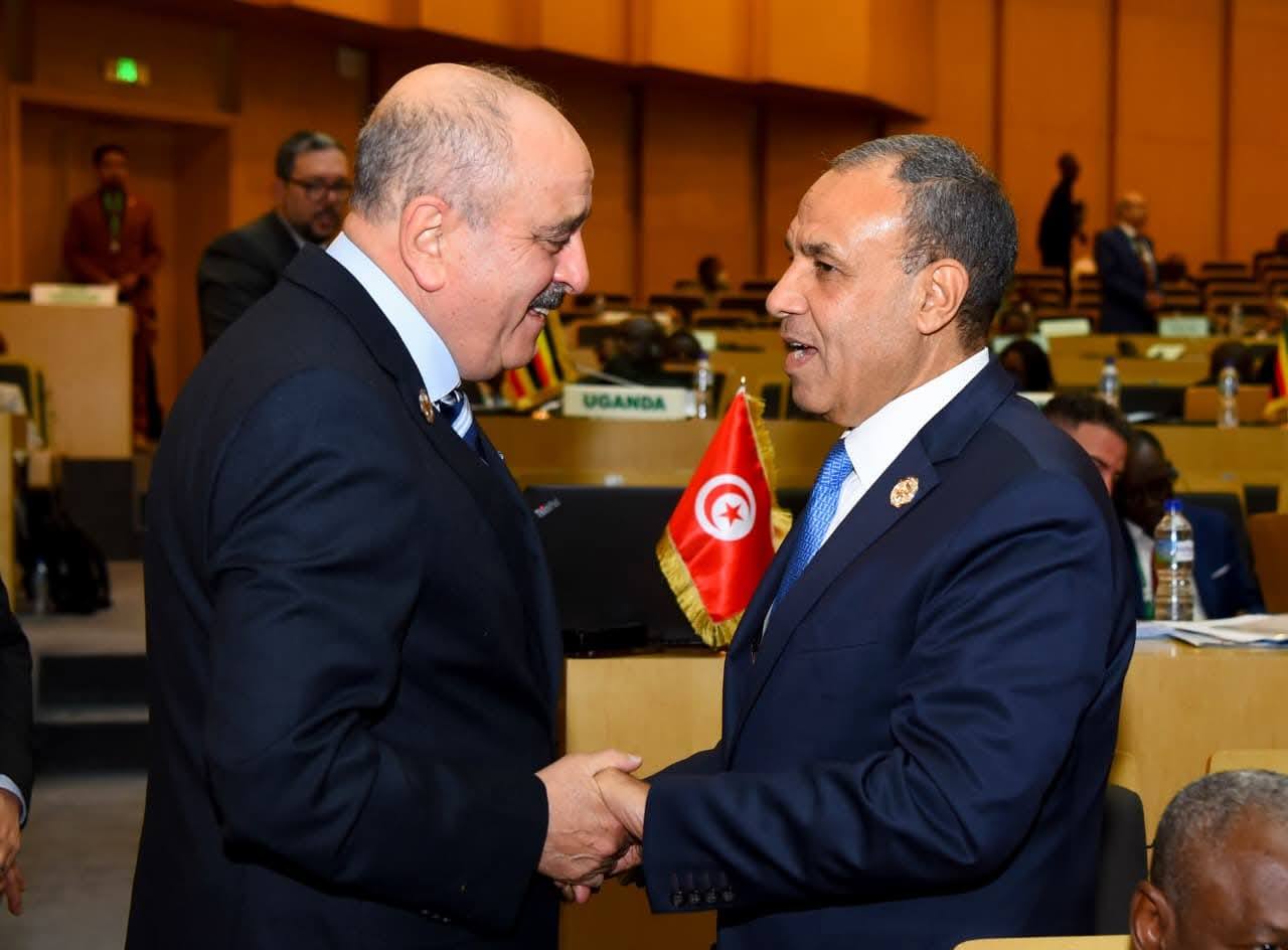 بمناسبة مشاركته في اجتماعات المجلس التنفيذي للاتحاد الأفريقي وزير الشؤون الخارجية يجري عددا من اللقاءات