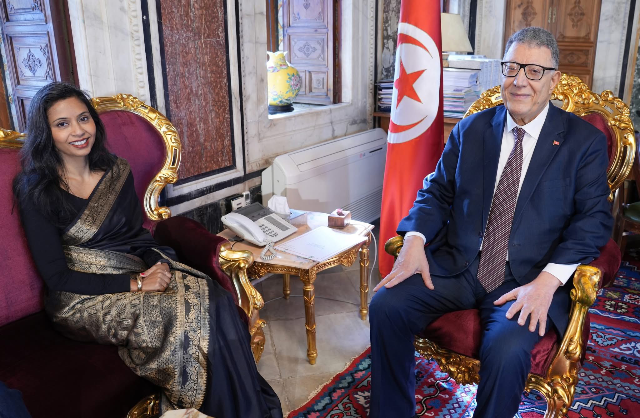 رئيس مجلس نواب الشعب يلتقي سفيرة الهند لدى تونس