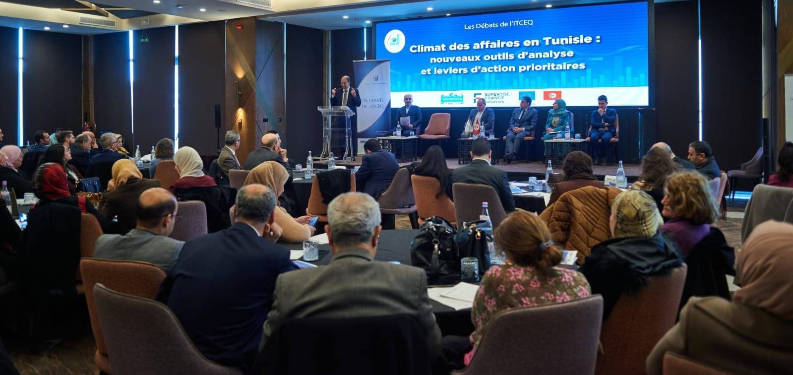 إفتتاح أشغال ندوة من تنظيم المعهد التونسي للقدرة التنافسية والدراسات الكمية ITCEQ حول " مناخ الأعمال في تونس، أدوات تحليل جديدة و اجراءات ذات أولوية"