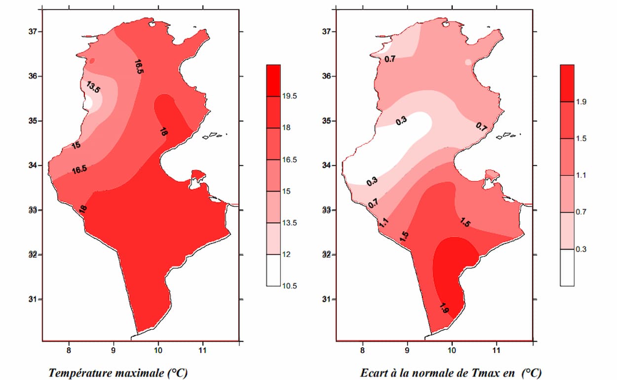 جانفي 2026 في المرتبة العاشرة لاشهر جانفي الاشد حرارة منذ 1950.