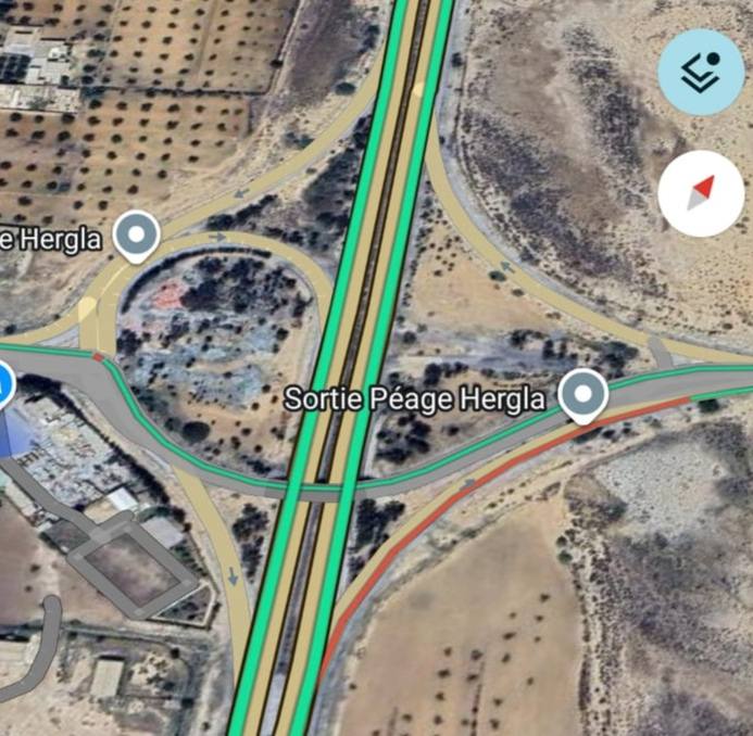 غلق محوّل الخروج في اتجاه مدينة هرقلة ودعوة مستعملي الطريق إلى الحذر والتخفيض من السرعة