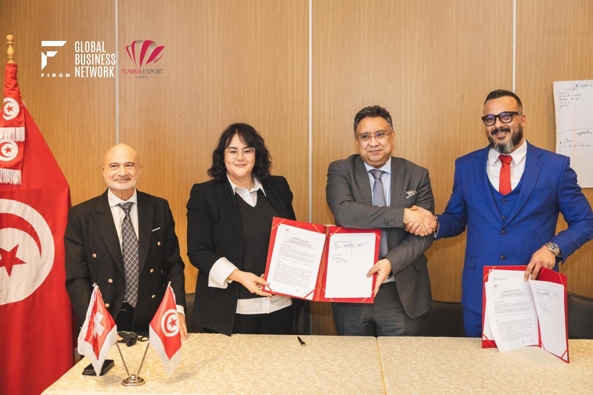 مركز النهوض بالصادرات يوقع مذكرة تفاهم مع شبكة الأعمال العالمية لهيكلة قطاع الحلال