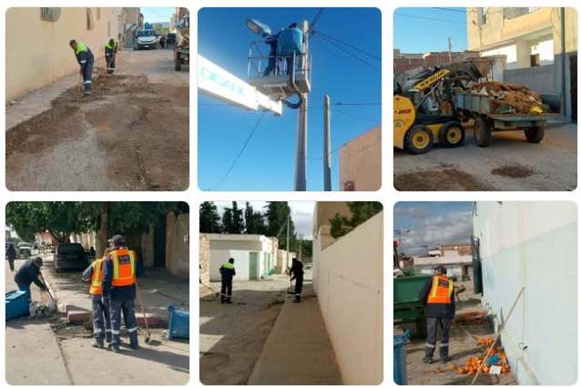 بلدية السند: حملات نظافة ومعالجة نقاط سوداء وبرنامج رقابي خلال شهر الصيام