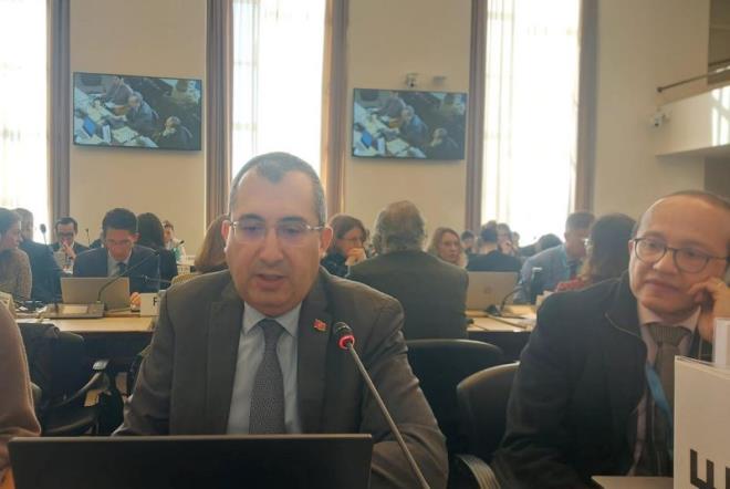 البعثة الدائمة لتونس بجنيف تشارك في جلسة حول تقييم الأضرار الاقتصادية في الأراضي الفلسطينية