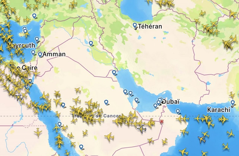 Escalade au Moyen-Orient: Plusieurs pays annoncent la fermeture immédiate de leur espace aérien