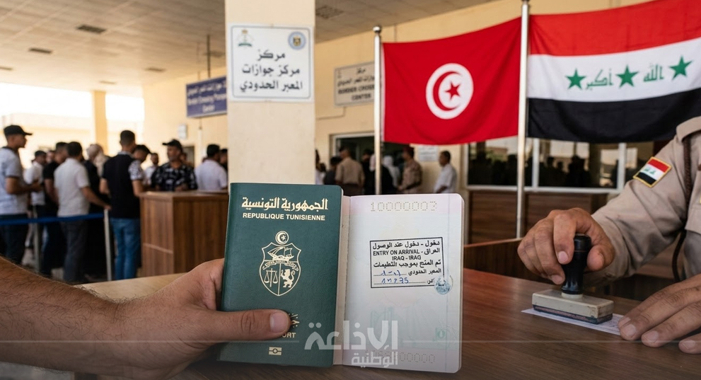 سفارة تونس ببغداد: العراق يمنح تأشيرة دخول بـ7 أيام للمُقيمين بالدّول المجاورة