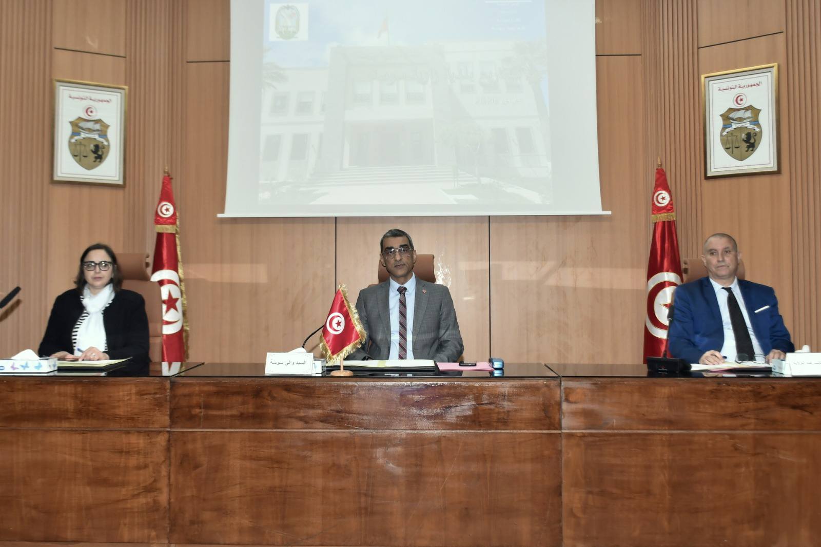 متابعة المشاغل التنموية لمعتمدية الزاوية القصيبة والثريات