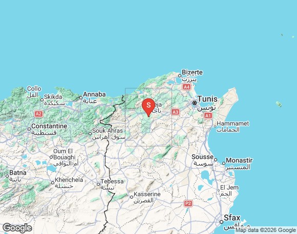 باجة: رجة أرضية بقوة 3.4 درجات بمنطقة شرق تيبار