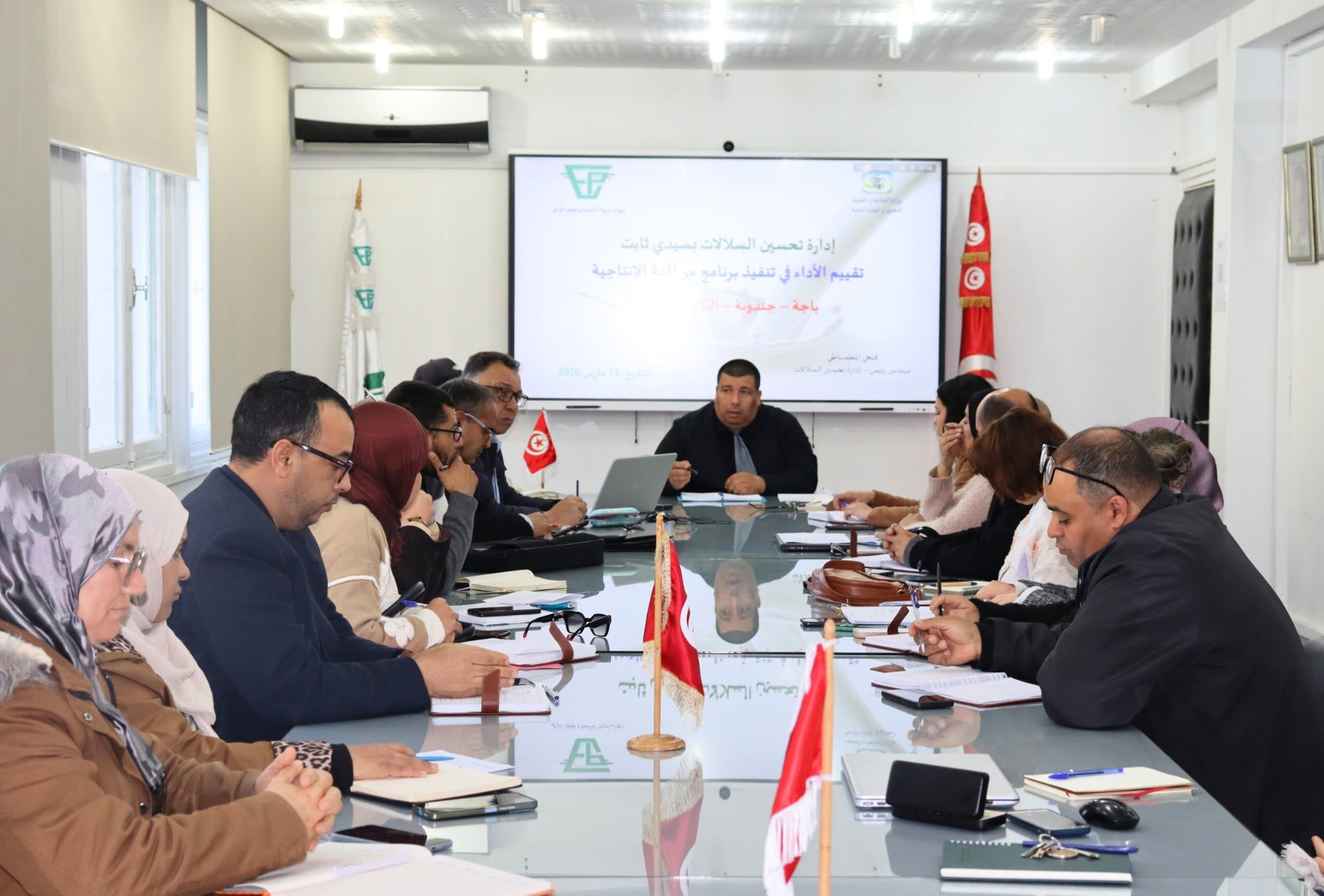 جلسة عمل لتقييم مستوى التقدّم في تنفيذ برنامج مراقبة إنتاجية الماشية بولايات الشمال الغربي