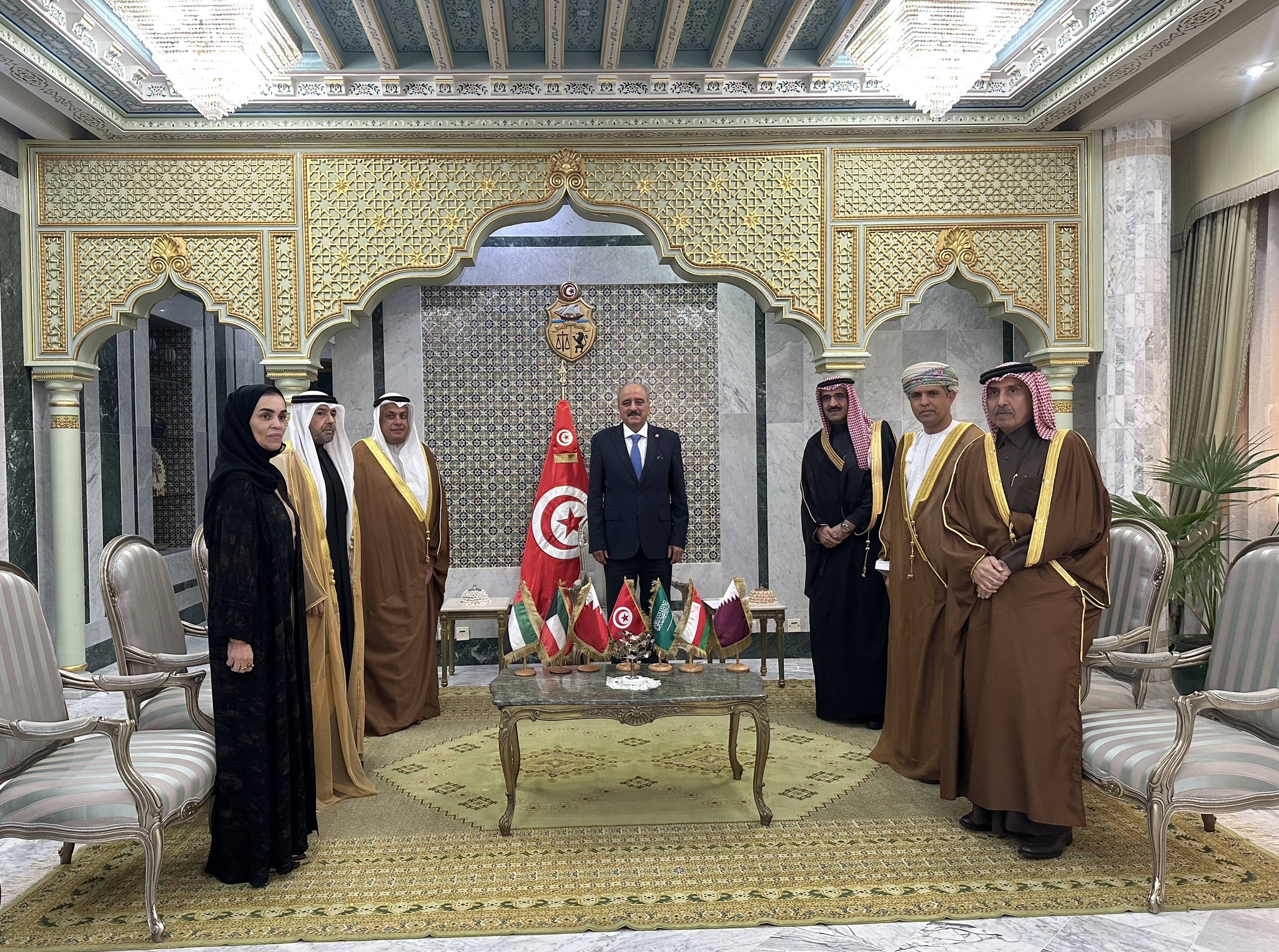 وزير الشؤون الخارجية  يستقبل سفراء الدول الأعضاء في مجلس التعاون لدول الخليج العربية المعتمدين بتونس