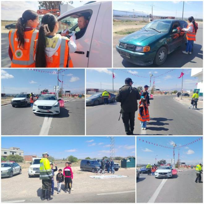 القصرين: حملة تحسيسية للحدّ من حوادث الطرقات بمناسبة عيد الفطر المبارك