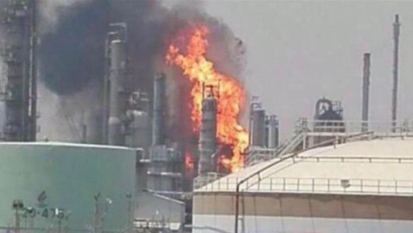حريق في وحدات بمصفاة ميناء الأحمدي بالكويت بعد هجمات بمسيرات