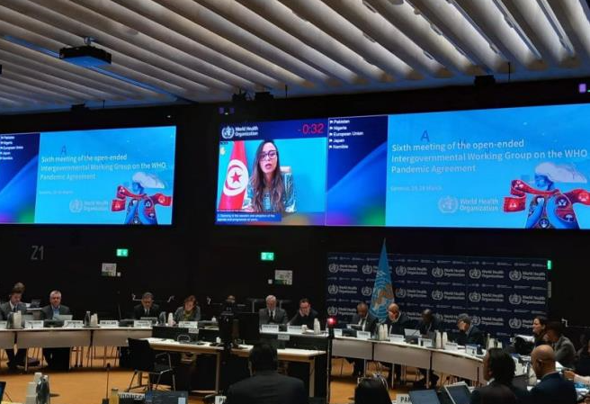 البعثة التونسية الدائمة بجينيف تشارك في اجتماع منظمة الصحة العالمية بشأن الجوائح الصحية