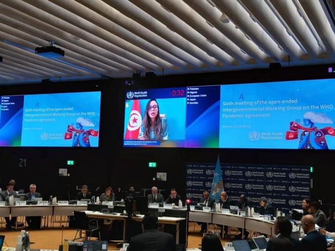البعثة الدائمة لتونس بجنيف تشارك في اجتماع منظمة الصحة العالمية بشأن الجوائح الصحية