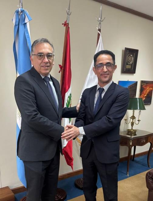 رفع مستوى التعاون الثنائي ودعم التبادل التجاري محور لقاء القائم بالأعمال بالنيابة بسفارة تونس بالأرجنتين مع سفير جمهورية البيرو