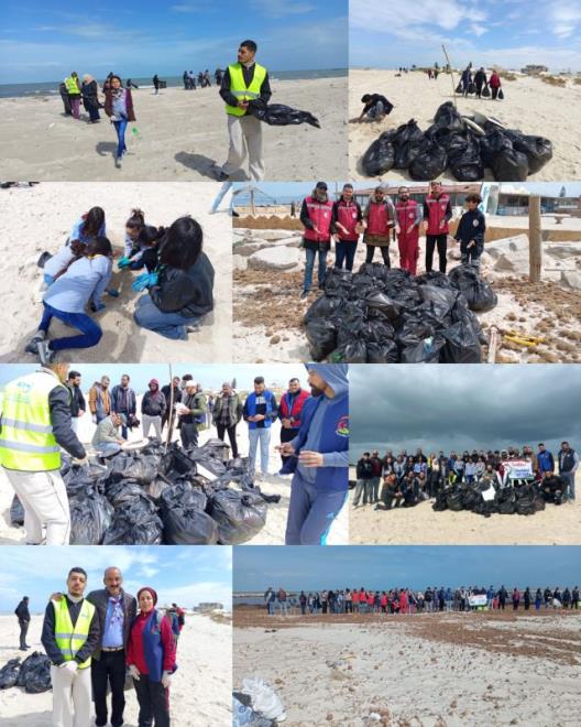 نابل: حملة نظافة لرفع النفايات البلاستيكية بشاطئ سليمان استعدادا للموسم الصيفي