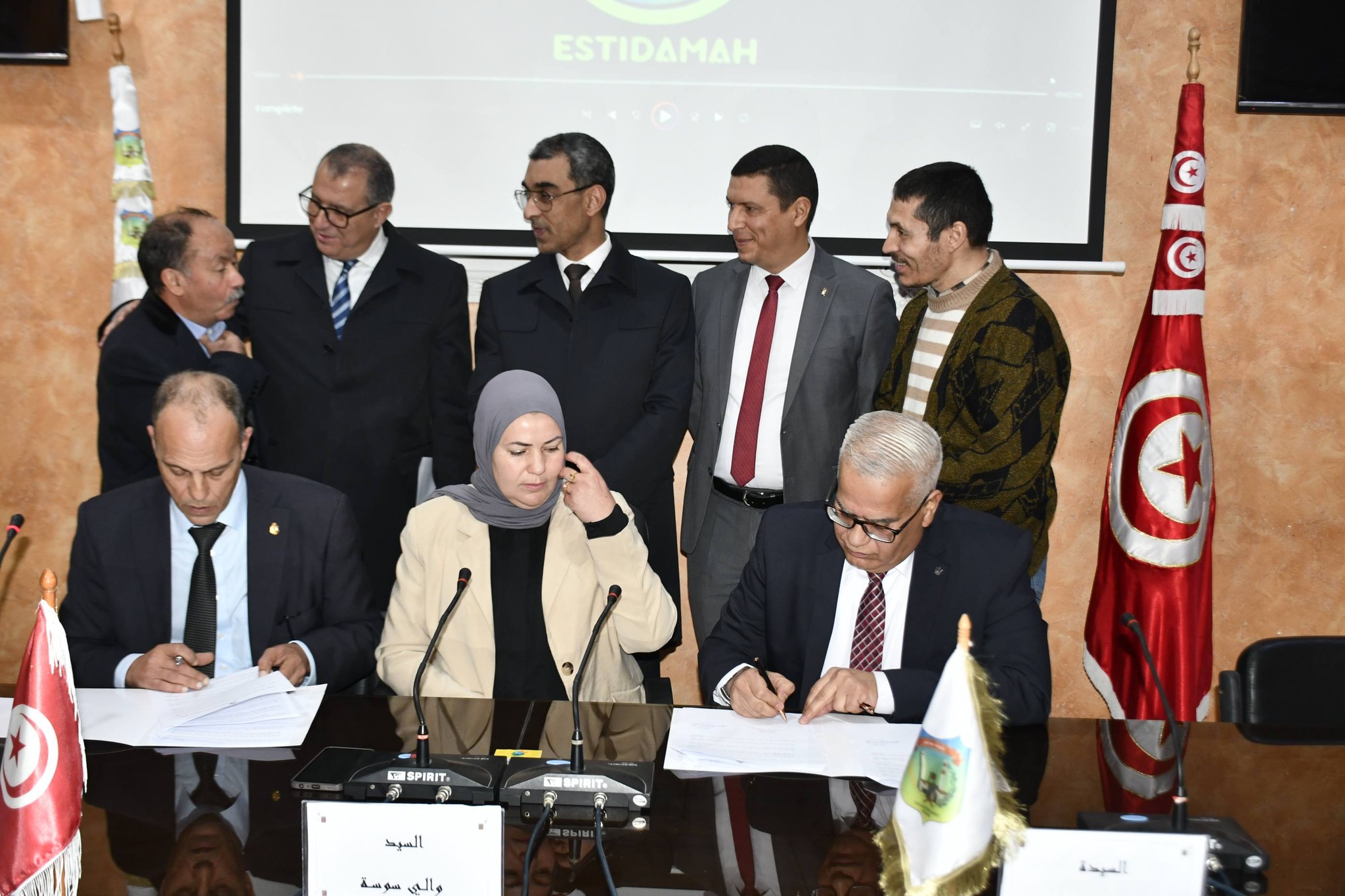 امضاء اتفاقية شراكة وتعاون بين بلدية مساكن وجمعية إستدامة للتنمية المستدامة.