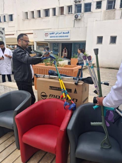 الاتحاد التونسي للتضامن الاجتماعي يسلّم تجهيزات ومعدات شبه طبية لقسم أمراض القلب للأطفال بمستشفى الرابطة