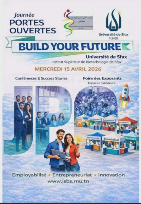 صفاقس: المعهد العالي للبيوتكنولوجيا ينظم يوم الأبواب المفتوحة بمشاركة أكثر من 30 مؤسسة صناعية