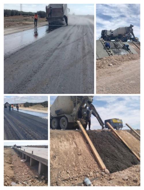 سيدي بوزيد: تقدم اشغال تهيئة الطريق الرابطة بين معتمديتي الرقاب وبئر علي بن خليفة وبين الهيشرية وبئر الحفي بنسبة 74 بالمائة