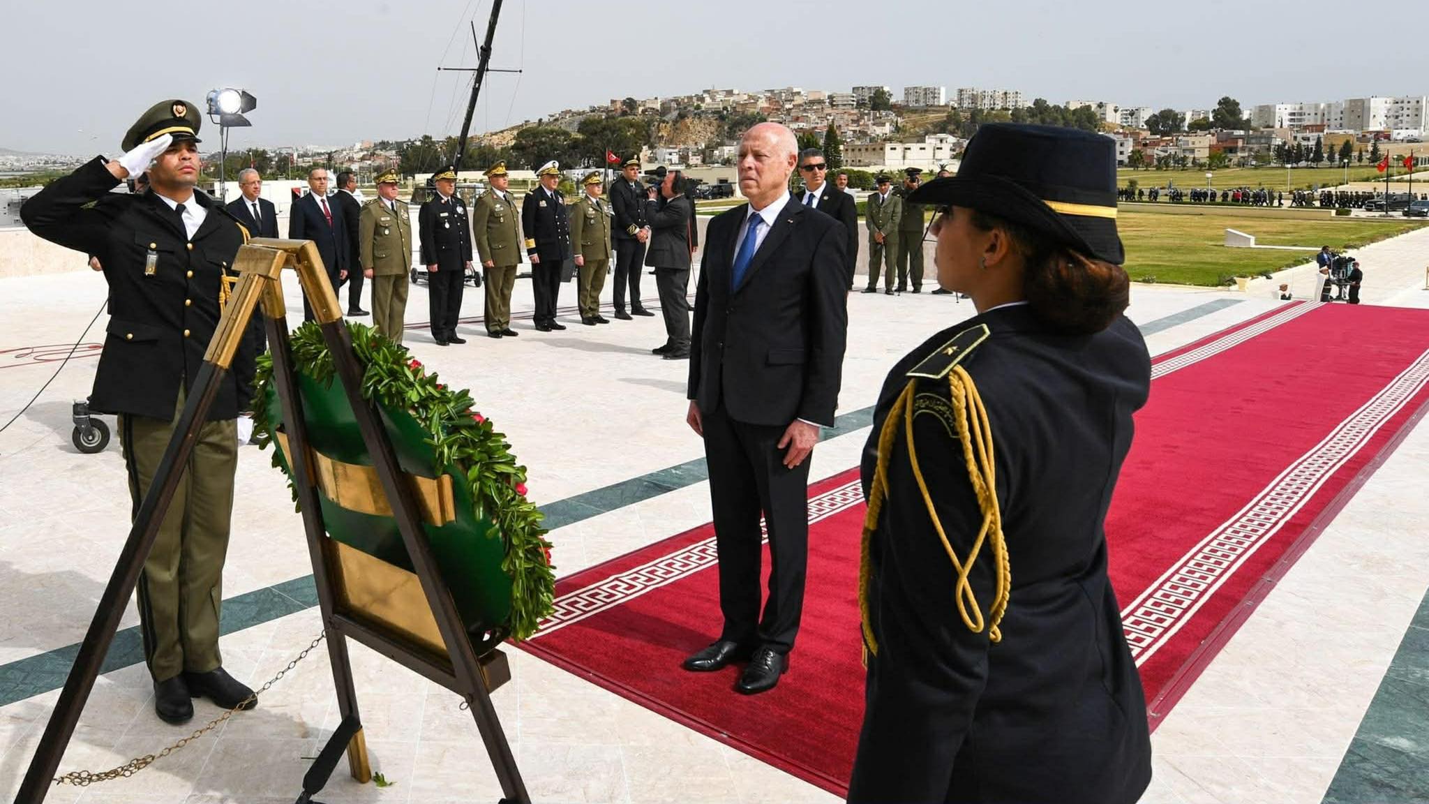 Le Président de la République préside à Sijoumi la cérémonie commémorative du 88e anniversaire de la Fête des Martyrs